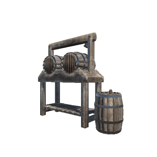Medieval beer barrels